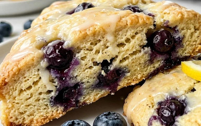 Almond Flour Lemon Blueberry Scones