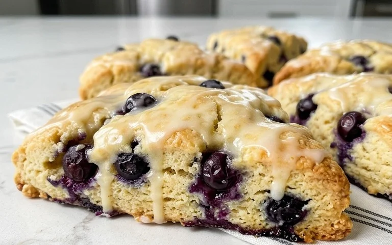 Almond Flour Lemon Blueberry Scones