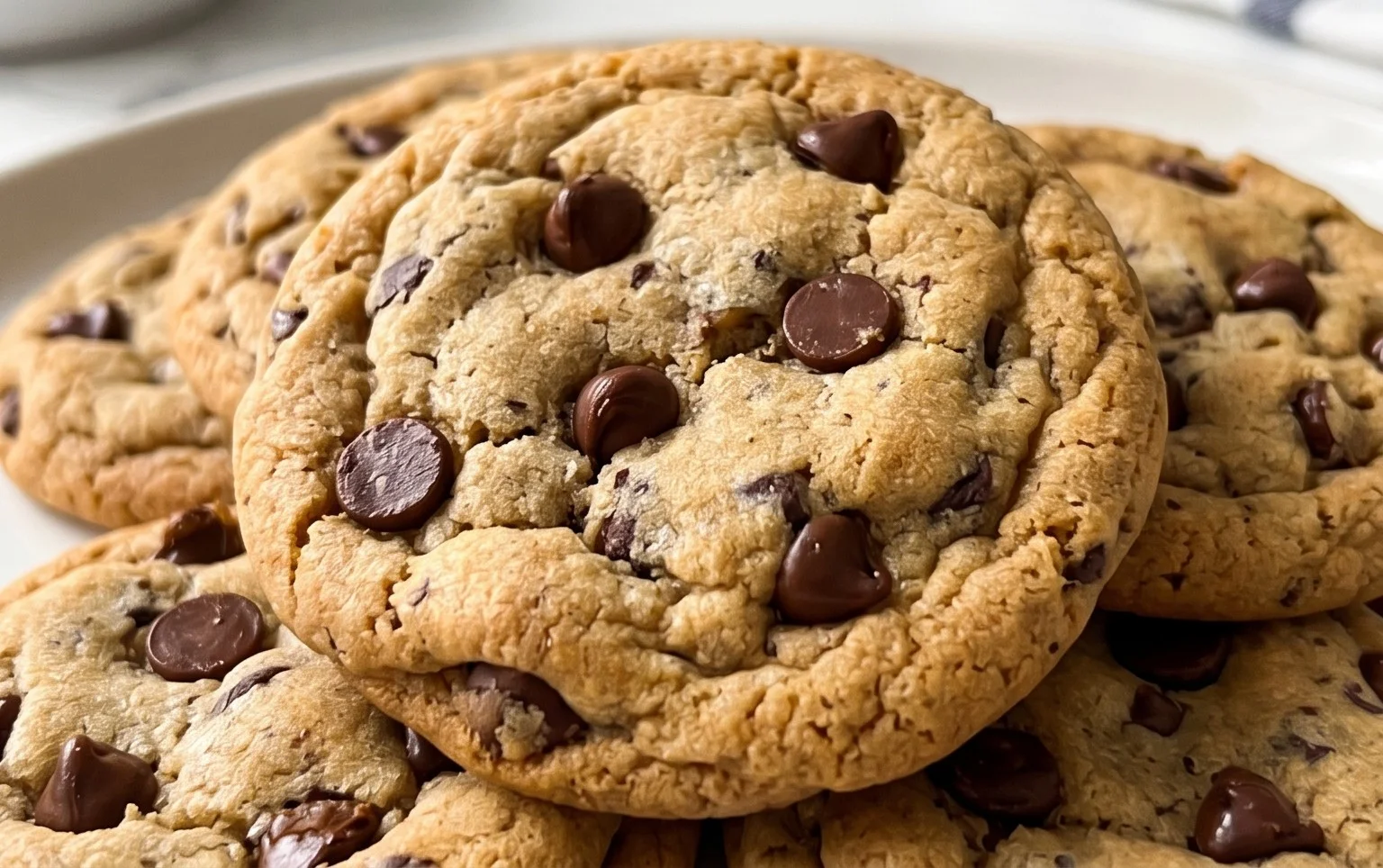 Crispy and Chewy Chocolate Chip Cookies