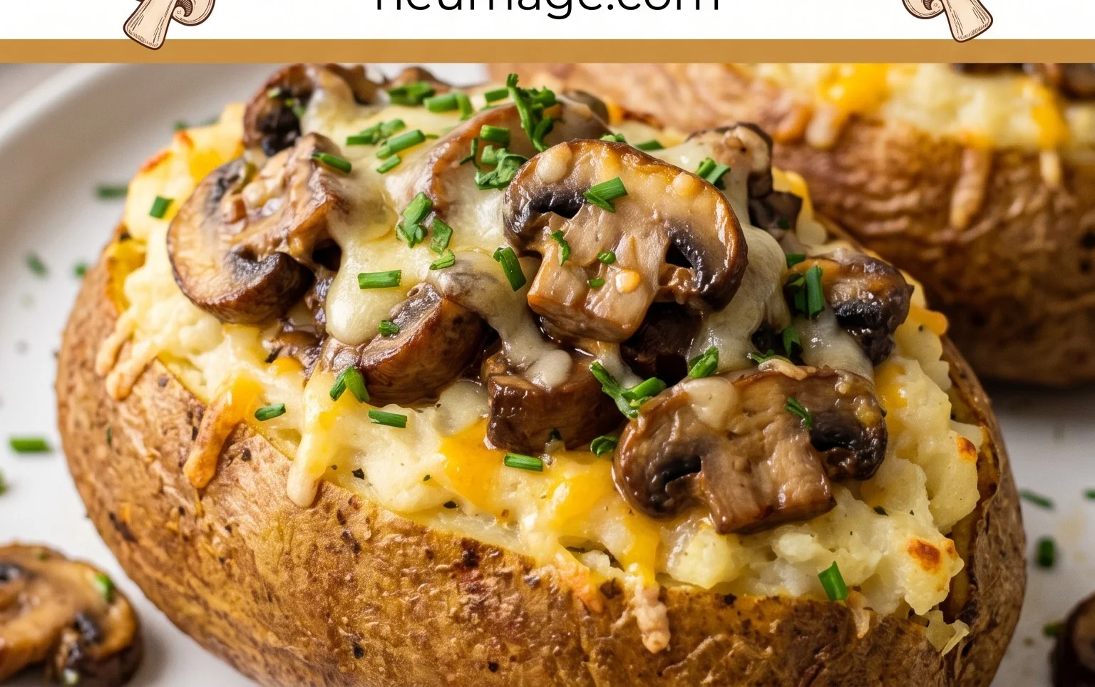 The Ultimate Stuffed Baked Potatoes with Mushrooms