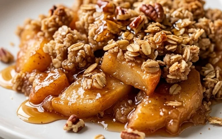 Healthy Breakfast Apple Crum extractble