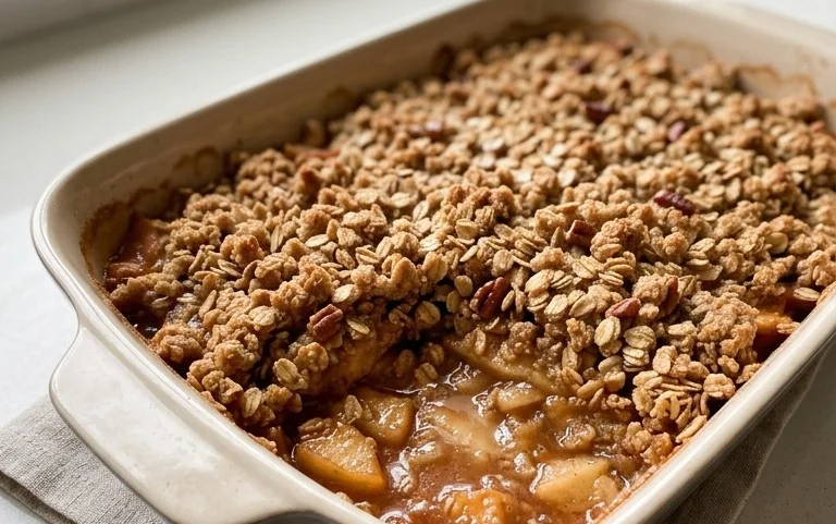 Healthy Breakfast Apple Crum extractble