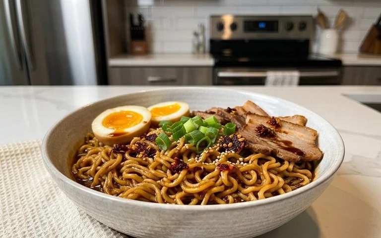Easy Saucy Ramen Noodles