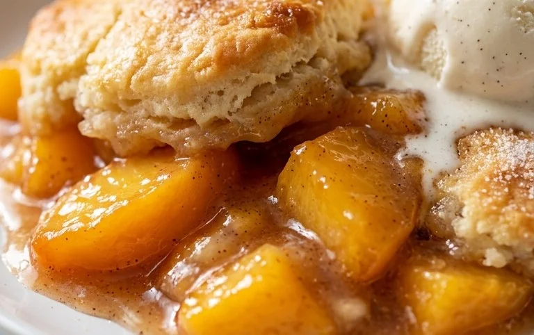 The Easiest Southern Peach Cobbler