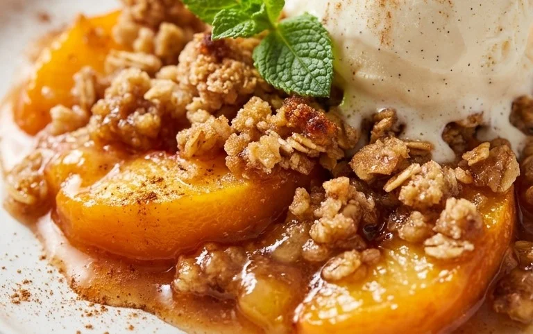 Fresh Peach Crisp Recipe