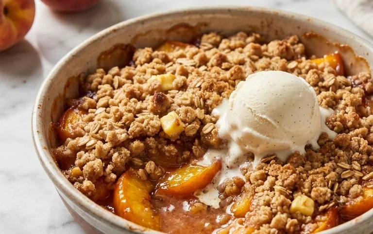 Fresh Peach Crisp Recipe