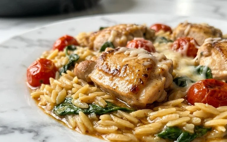 Chicken Orzo (30-Minutes, One-Pan)