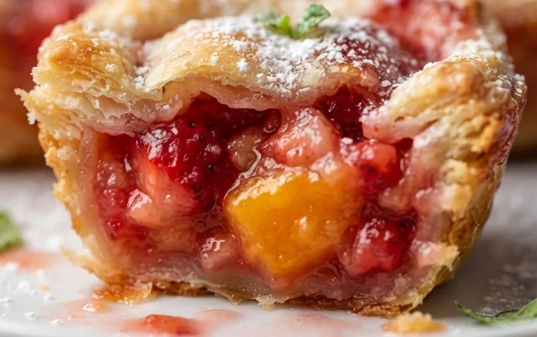Strawberry Peach Pie Bites