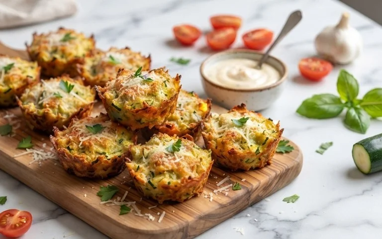 Zucchini Garlic Bites