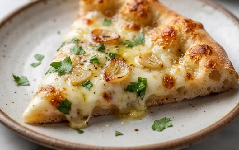 buttery garlic pizza