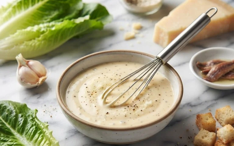 Caesar Salad Dressing (Classic, Creamy & 5 Minutes) 🥗