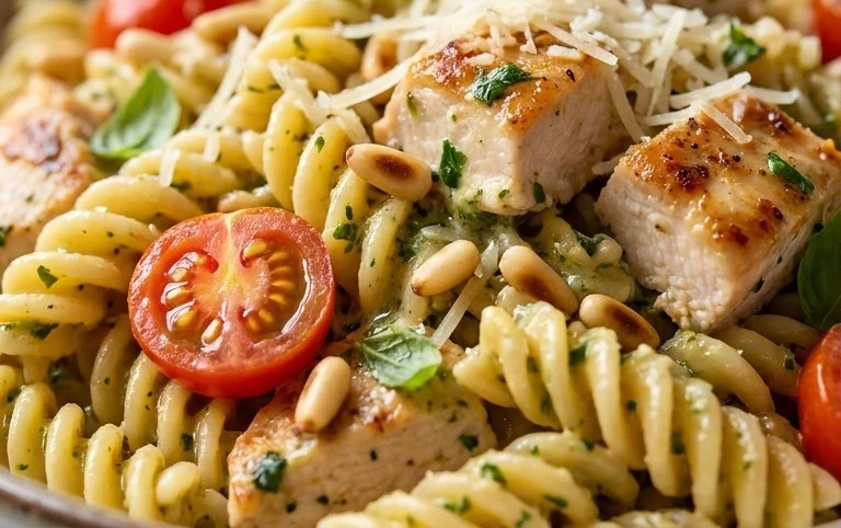 Creamy Chicken Pesto Pasta