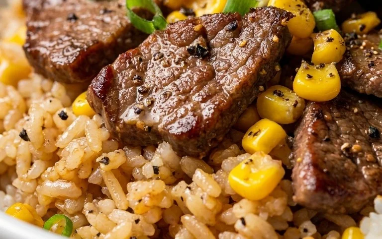 Beef Pepper Rice Bowl is a delicious meal option.