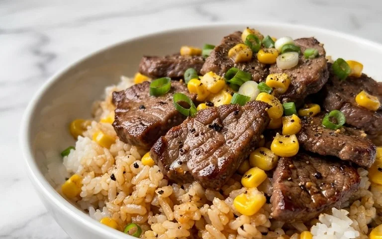 Beef Pepper Rice Bowl is a delicious meal option.