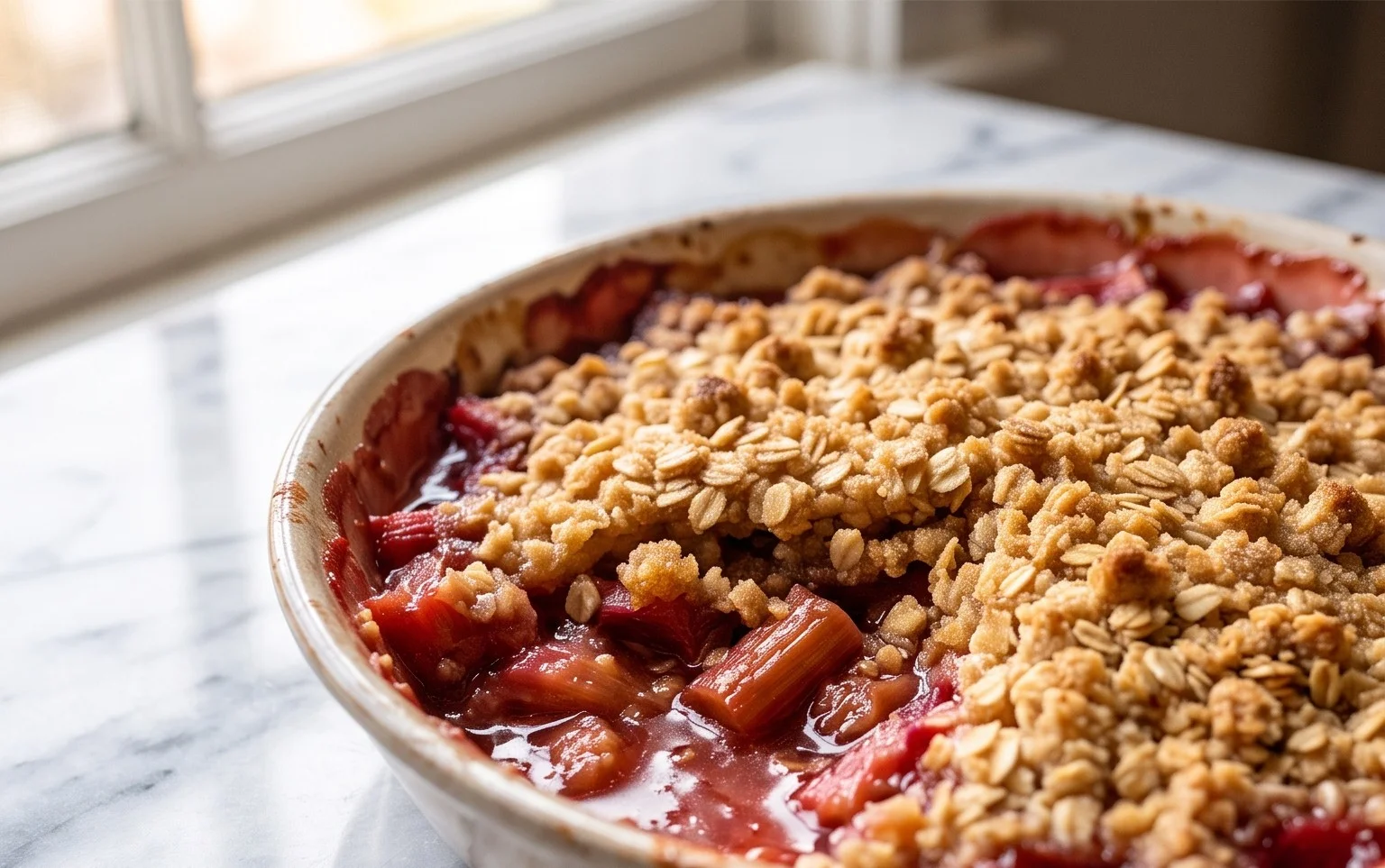 Easy Rhubarb Crisp