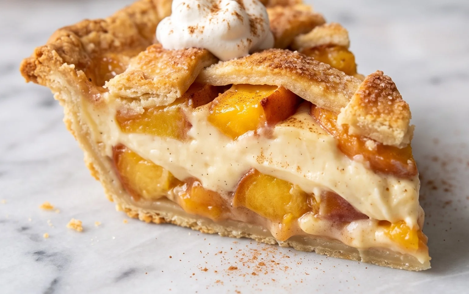 Peaches and Cream Pie