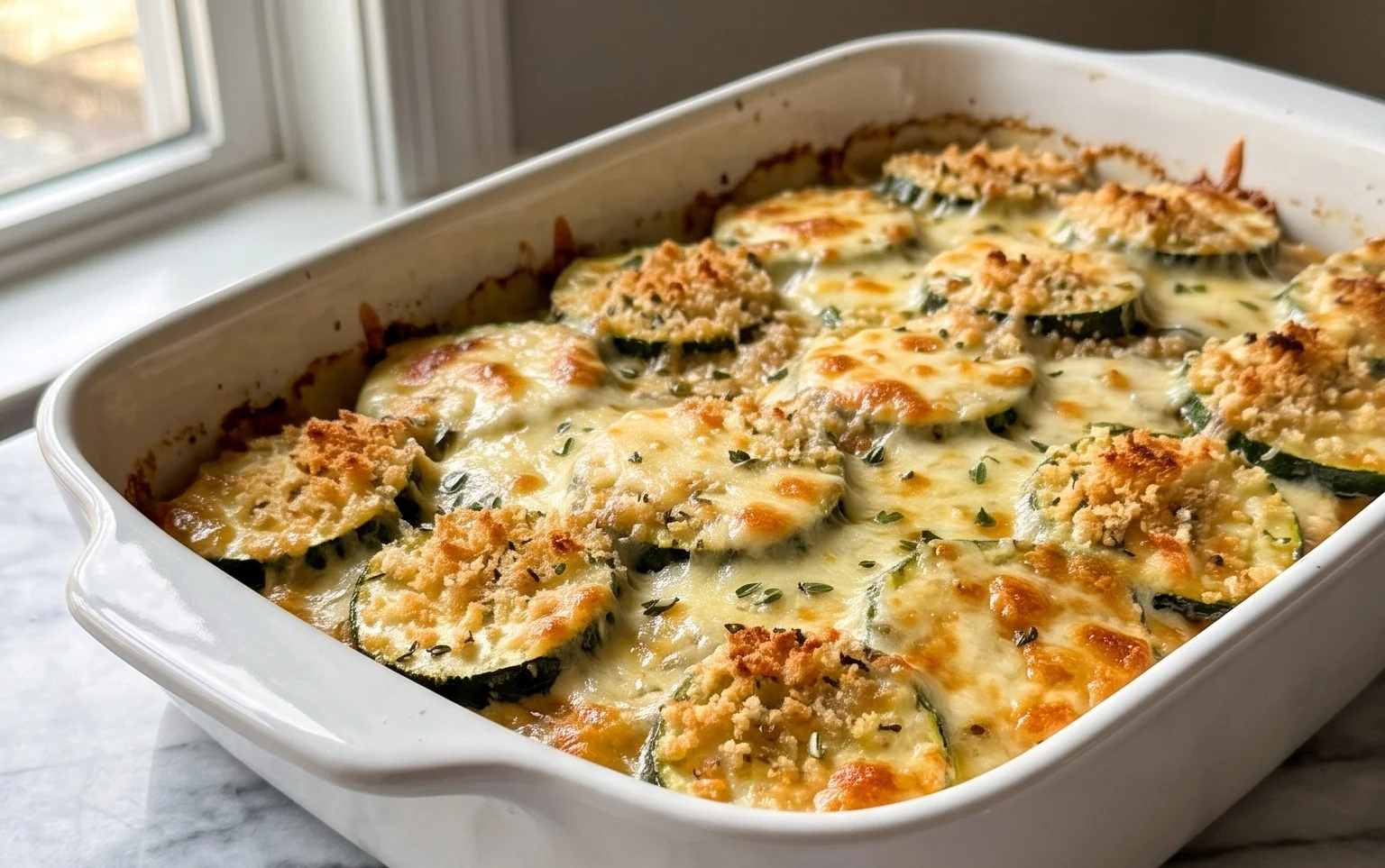 Baked Zucchini and Cheese