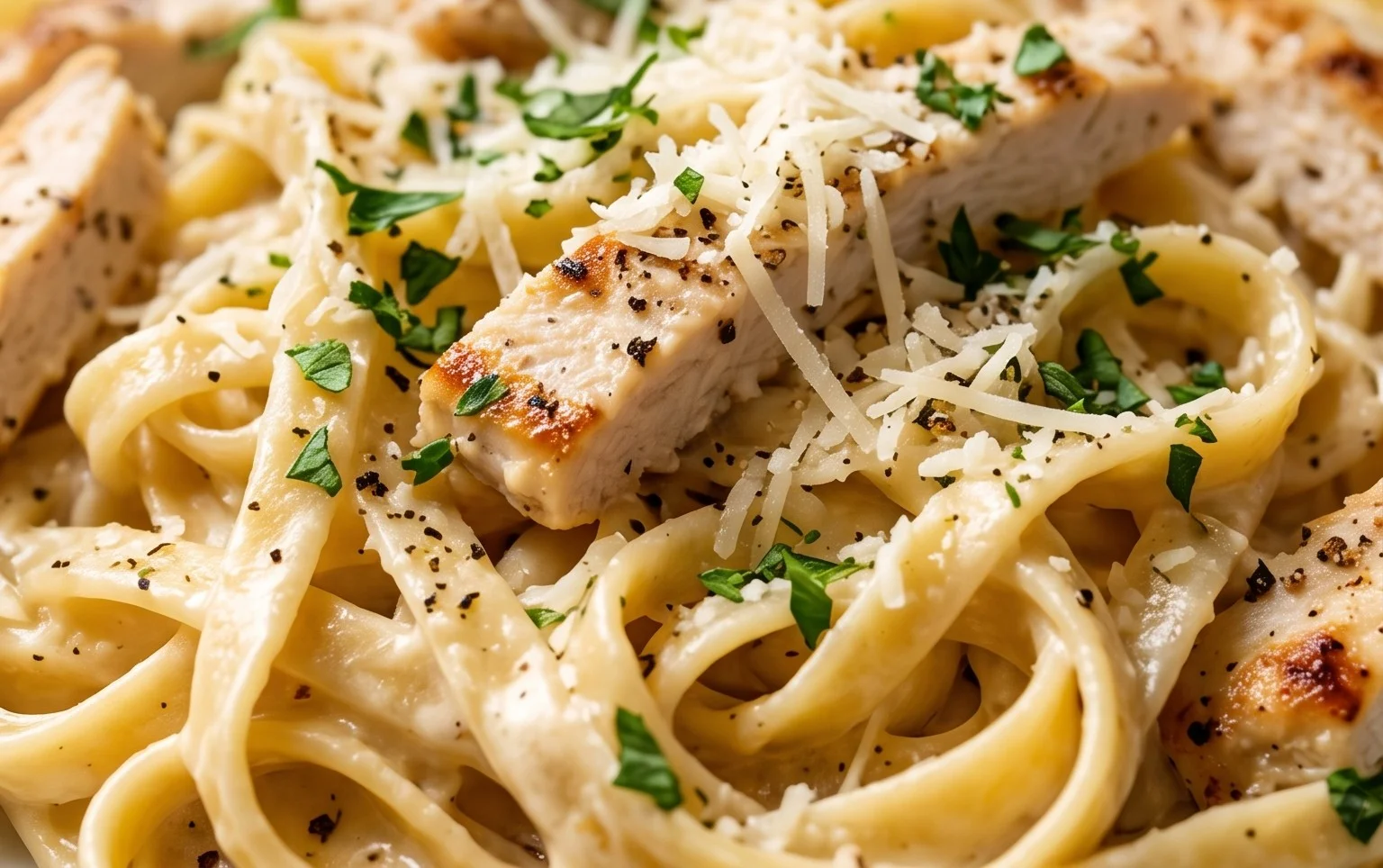Low Calorie Chicken Alfredo