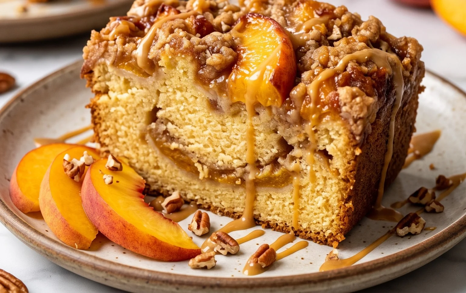 Peach Cobbler Pound Cake