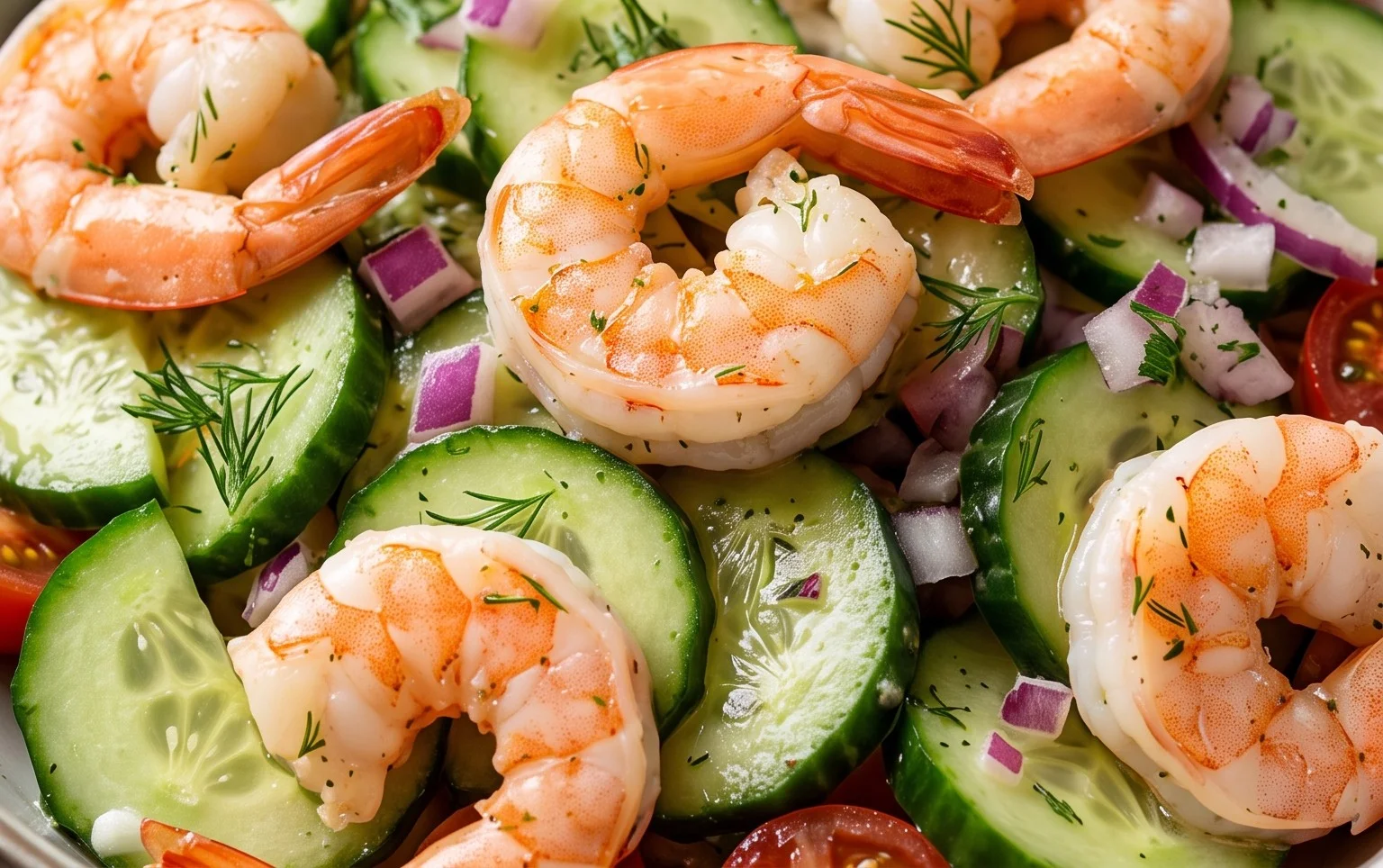 Cucumber Shrimp Salad