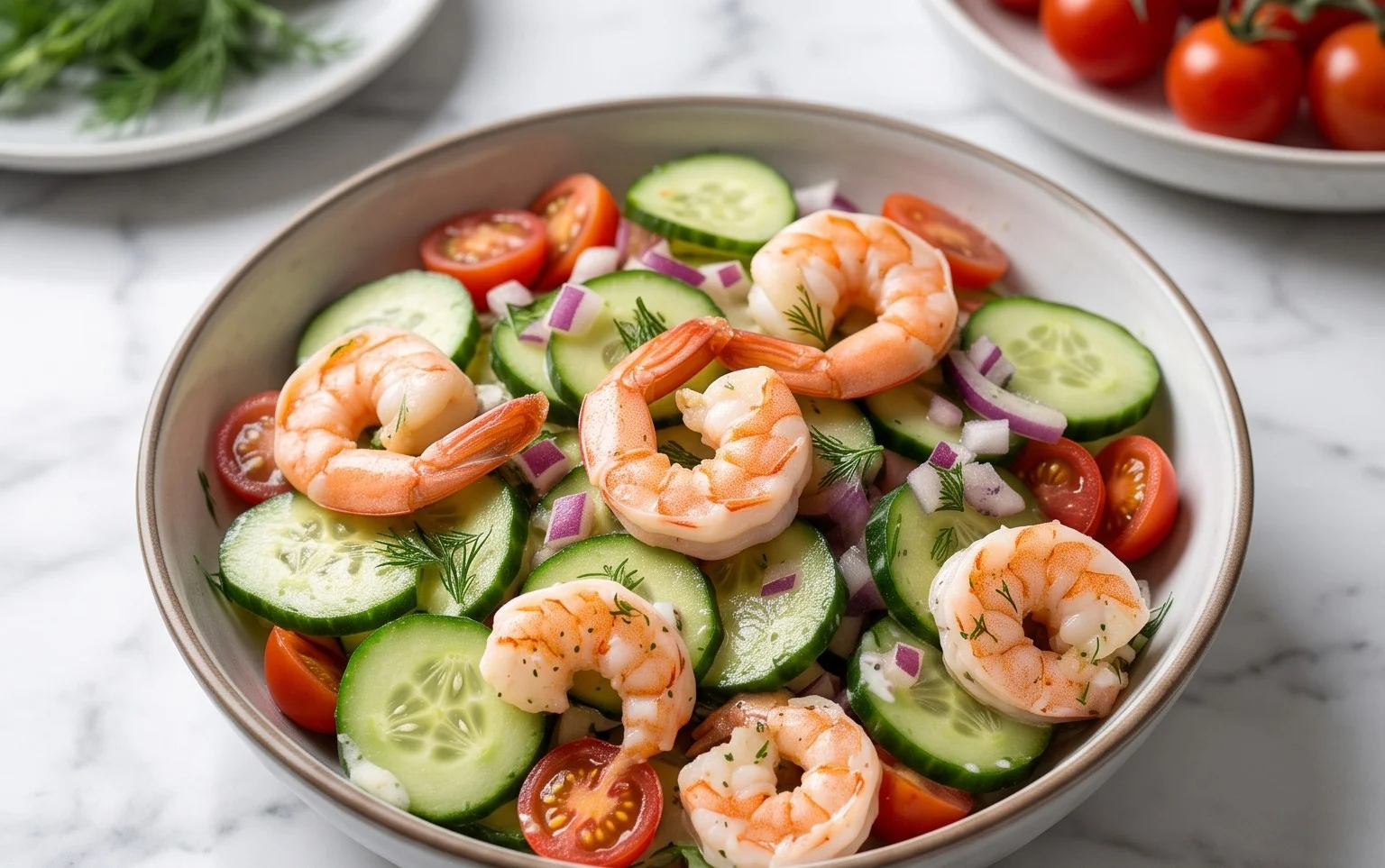 Cucumber Shrimp Salad