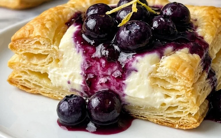 Blueberry Cream Cheese Puff Pastry