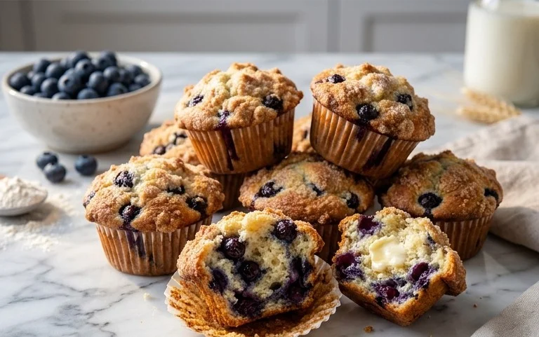 Homemade Blueberry Muffins