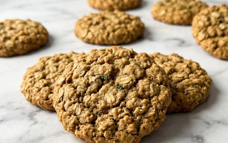 Healthy Zucchini Oatmeal Cookies