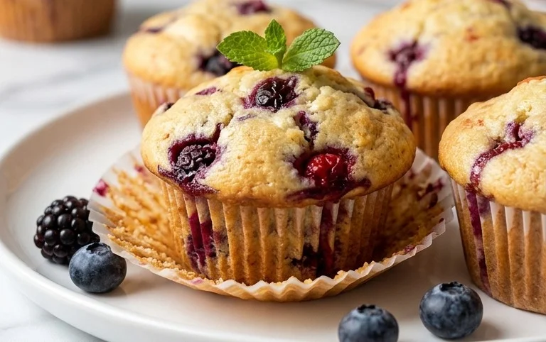 Berry Cream Cheese Muffins