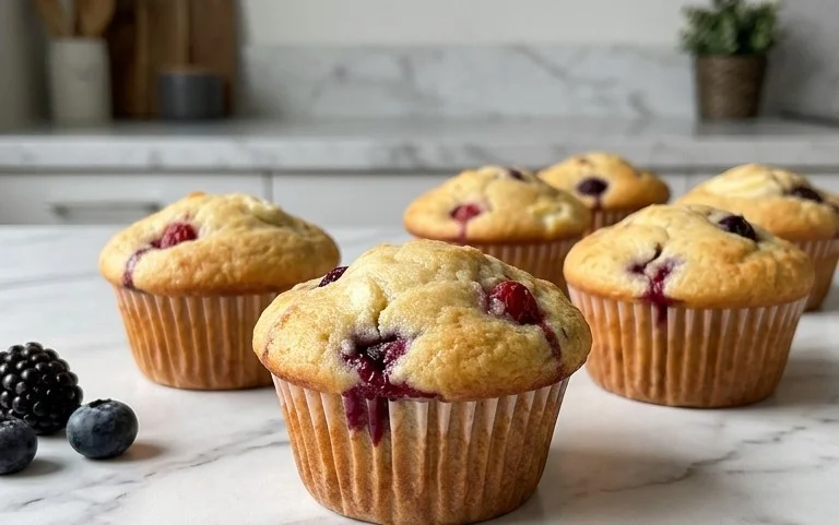 Berry Cream Cheese Muffins