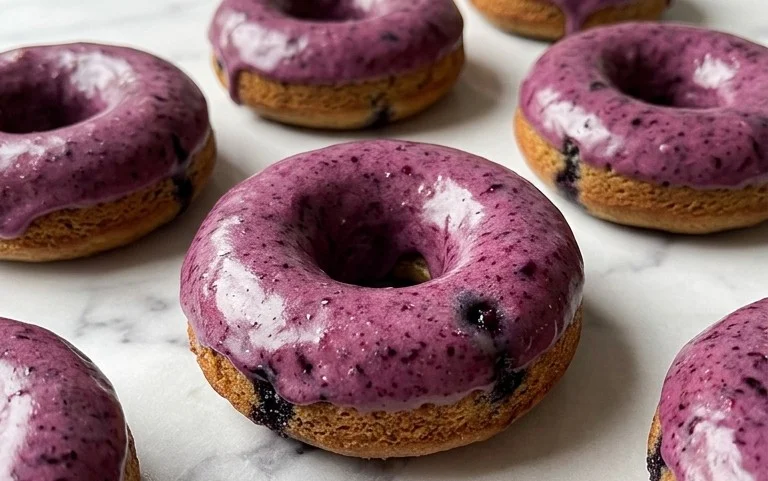 Blueberry Cake Donuts