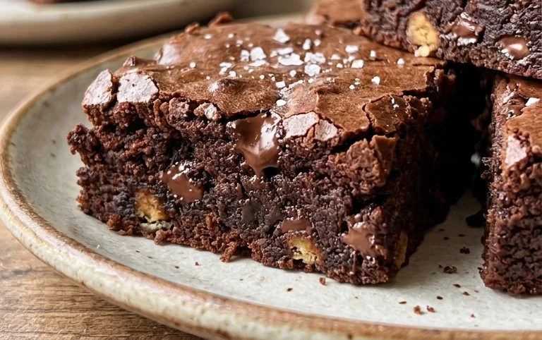 Flourless Chickpea Brownies (Vegan & Gluten Free)