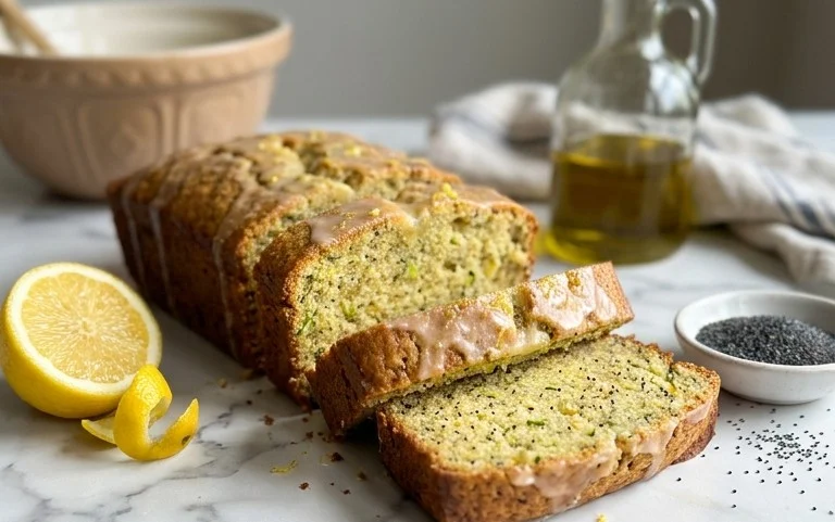 Easy Lemon Poppy Seed Zucchini Bread